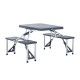 Picnic or portable beach camping table with 4 asien.