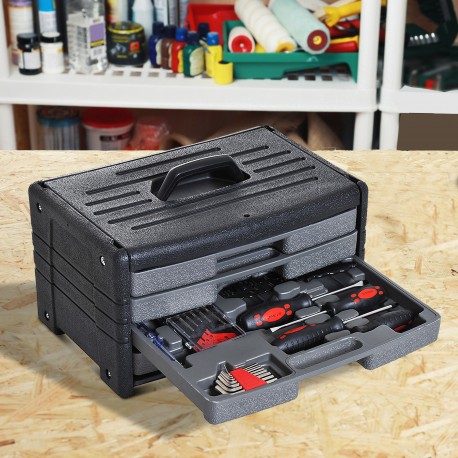 Set 99 pieces toolbox type briefcase pair.