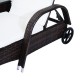 Set de 2 Tumbonas Chaise Longue + 1 Mesa de Ratan p...