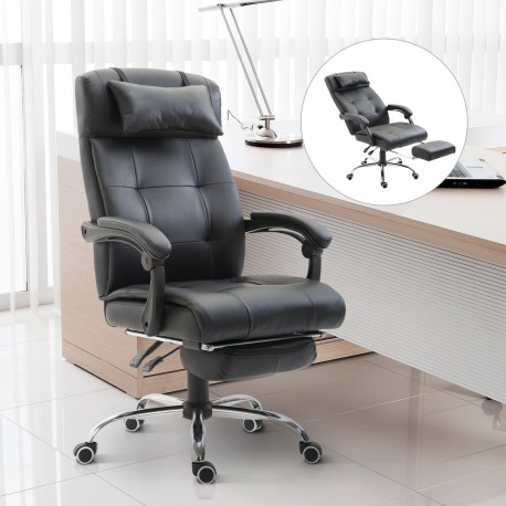 Chaise de bureau et bureau ergonomique incliné.