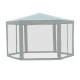 Carpa gazebo type hexagonal diner with mosquito net ...