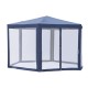 Carpa Gazebo tipo Cenador Hexagonal con Mosquitera ...