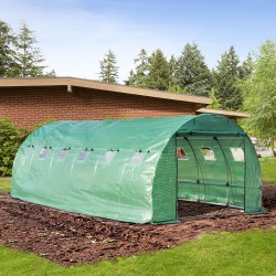 Jardin serre et type de jardin tunnel pour culte.