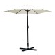 Sombrilla Parasol Reclinable con Manivela de Alumin...