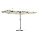 Parasol double parasol pour jardin terrasse plage p.