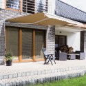 Toldo Manual Plegable de Aluminio para Exterior con...