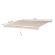 Toldo Manual Plegable de Aluminio para Exterior con...
