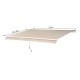 Toldo Manual Plegable de Aluminio para Exterior con...