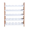 Bamboo bottle wine shelf for 25 bottles 5 ...