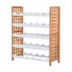 Bamboo bottle wine shelf for 25 bottles 5 ...