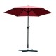 Reclining sunshade with aluminum crank.
