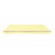 Auvent en aluminium blanc et jaune 3 x 2,5 m.