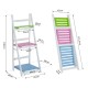 Folding shelf of foot type portable staircase and.