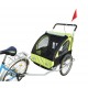 Reboque de bicicleta para crianças com 2 camas - repolho.