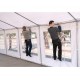 Tent garden pavilion for camping party or wedding.