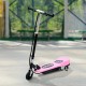 Folding electric scooter with manill.