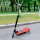 Folding electric scooter with manill.