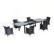 Conjunto muebles jardin de Ratan 1 mesa de comedor 6...