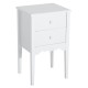 Bedside table with wardrobe and 2 drawers - soft color.