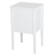 Bedside table with wardrobe and 2 drawers - soft color.