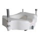 Raised toilet seat with armrests - color b.