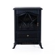 Mobile electric fireplace type stove standing 900W/18...