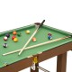 Wooden pool table for children +3 years and adult.