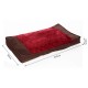 Bed for dogs and cats fabric material of third.