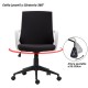 Swivel office chair of modern and juve style.