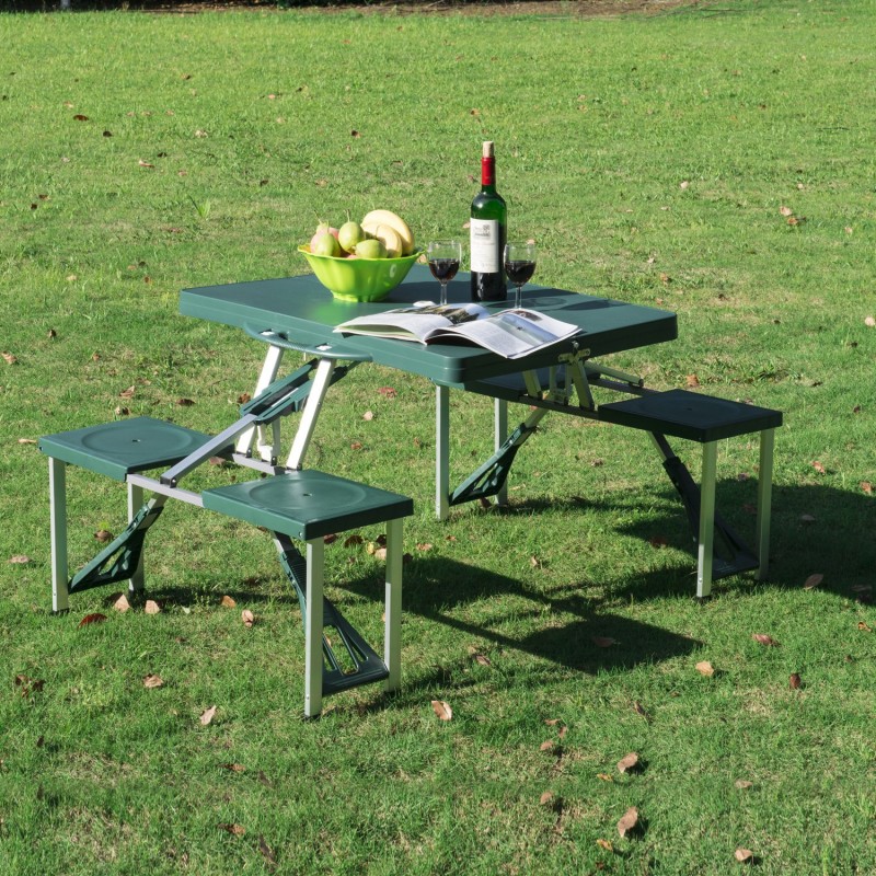 Surpass - Table De Camping Pique-nique Pliante - 4 Personnes