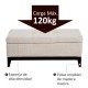 Coffre de rangement avec siège coussin.