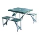 Folding camping table with 4 seats and hole p.