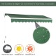 Aluminum folding manual awning with crank for.