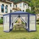 Carpa gazebo Typ hexagonal diner mit moskito net ...