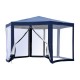 Carpa Gazebo tipo Cenador Hexagonal con Mosquitera ...