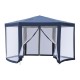 Carpa gazebo Typ hexagonal diner mit moskito net ...