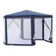 Carpa gazebo tipo diner hexagonal com mosquiteiro...