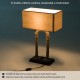 Original table lamp vintage style of string and.