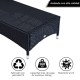 Set de 2 Tumbonas Chaise Longue + 1 Mesa de Ratan p...