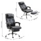 Office chair and reclining ergonomic desk.