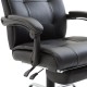 Office chair and reclining ergonomic desk.