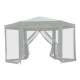 Carpa gazebo Typ hexagonal diner mit moskito net ...