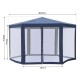 Carpa Gazebo tipo Cenador Hexagonal con Mosquitera ...