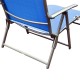 Folding garden sunbed with garlic backrest a.