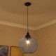 Round interior ceiling pendant lamp and elegan.
