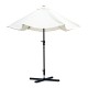 Sombrilla Parasol Reclinable con Manivela de Alumin...