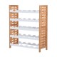 Bamboo bottle wine shelf for 25 bottles 5 ...