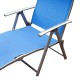 Folding garden sunbed with garlic backrest a.