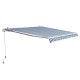 Toldo Manual Plegable de Aluminio para Exterior con...