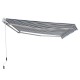 Toldo Manual Plegable de Aluminio para Exterior con...